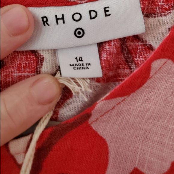 NWT Rhodes x Target Zinnia Floral Midi Dress Sz 14 - Picture 8 of 9